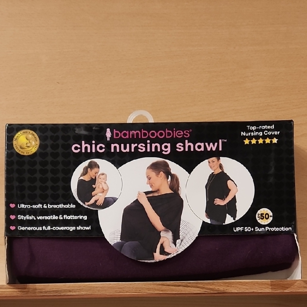 Bamboobies Chic Nursing Shawl - Purple